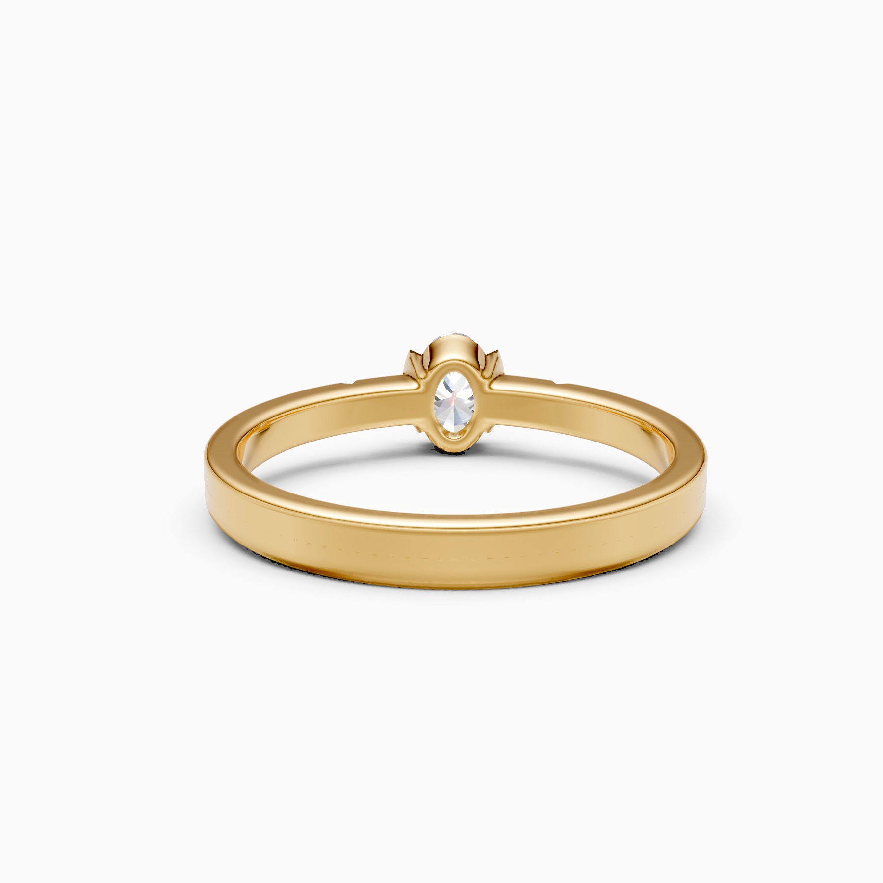 Modern Grip Set Solitaire Diamond Ring